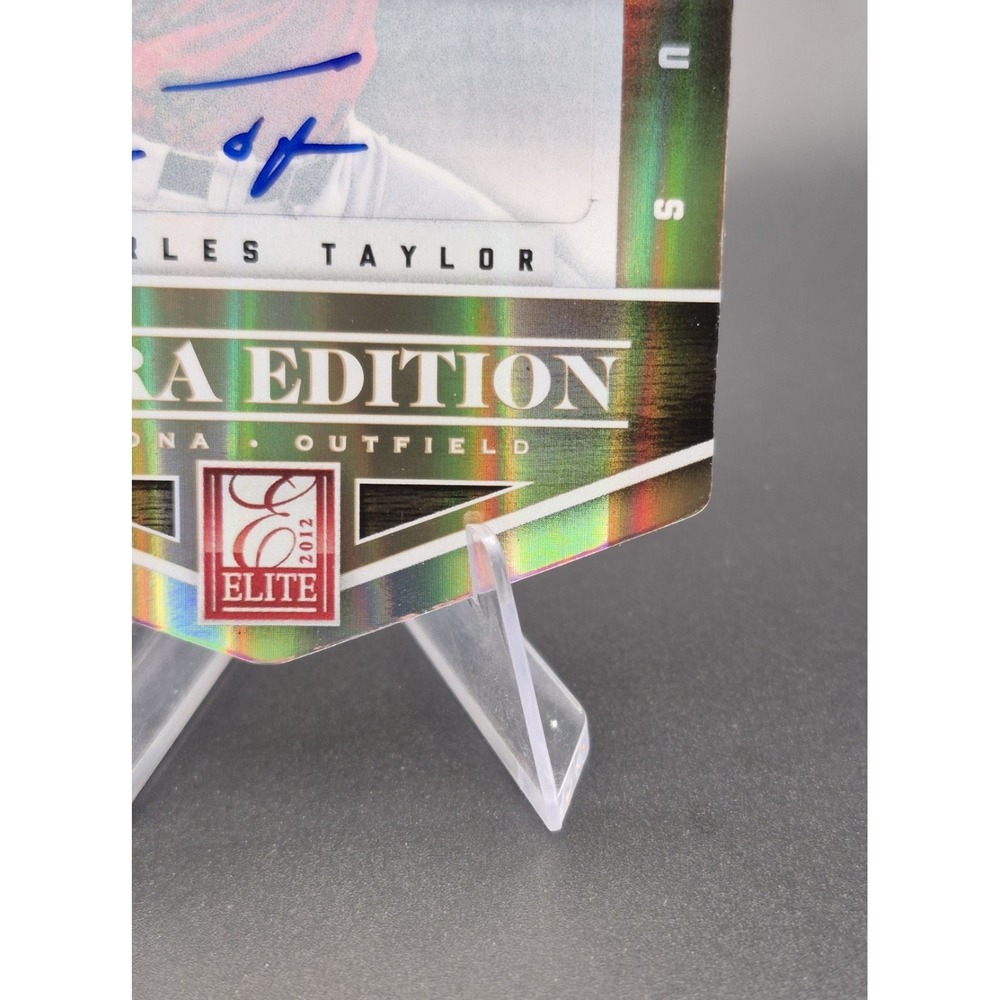 2012 Elite Extra Editoon Charles Taylor #50 Die-Cut‎ Auto Gold /5 Cardinals (AU) - Picture 5 of 11
